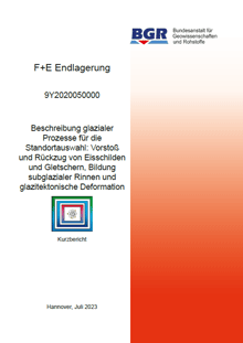 BGR-Kurzbericht: „Beschreibung glazialer Prozesse für die Standortauswahl“