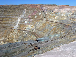Kounrad Copper Mine, Region Balkhash, Kasachstan