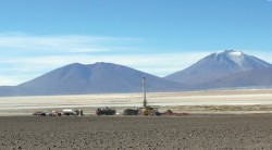 Exploratory drilling for groundwater in the northern Atacama Desert, Chile