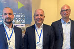 Die BGR-Delegation in Santiago de Chile (Foto von links): Michael Schmidt, BGR-Präsident Prof. Dr. Ralph Watzel, Achim Constantin.