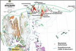 Das Expeditionsteam untersuchte die Geologie an der Westküste Spitzbergens und der Nordküste von Nordaustlandet