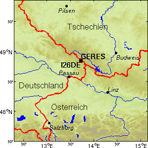 Karte mit I26DE und GERES