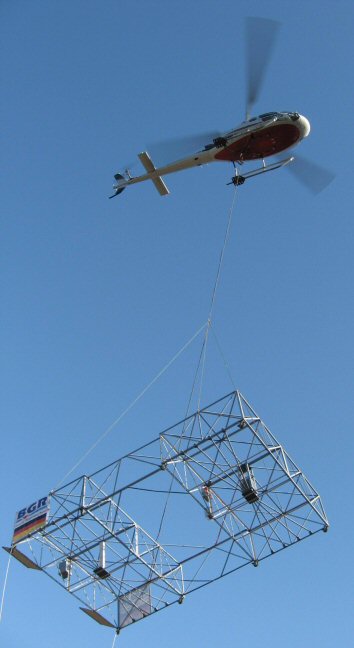 BGR Pulsradarsystem (P30) am Hubschrauber
