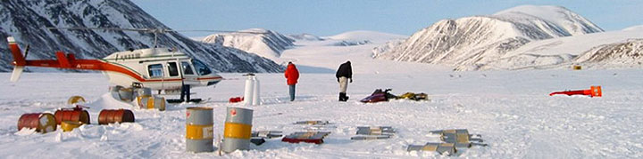 Aeromagnetik in der Antarktis