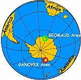 Meßgebiete in der Antarktis