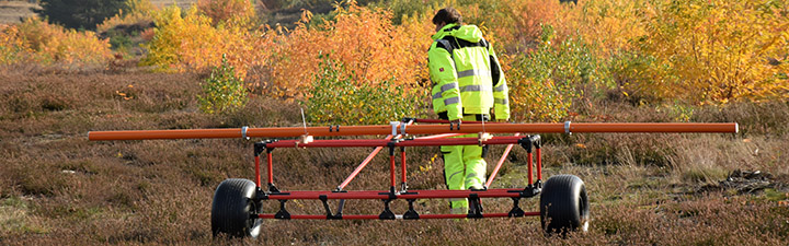 Elektromagnetikmessung in der Döeberitzer Heide