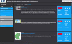 Applications in the Geoportal of the Federal Institute for Geosciences and Natural Resources