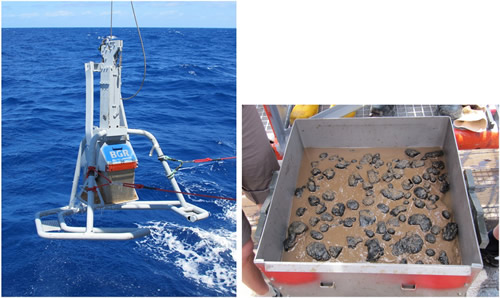 The box grab brings about a quarter of a square meter of deep-sea floor to the deck. We are interested in the macrofauna contained therein, i.e. all animals larger than 300 µm