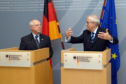 German Economics Minister Rainer Brüderle with Dr. Carsten Kreklau (Federation of German Industries, BDI)